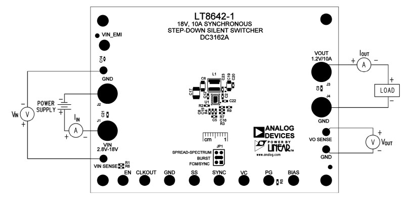 Mechanical Drawing - Analog Devices Inc. DC3162A Demo Board for LT8642-1